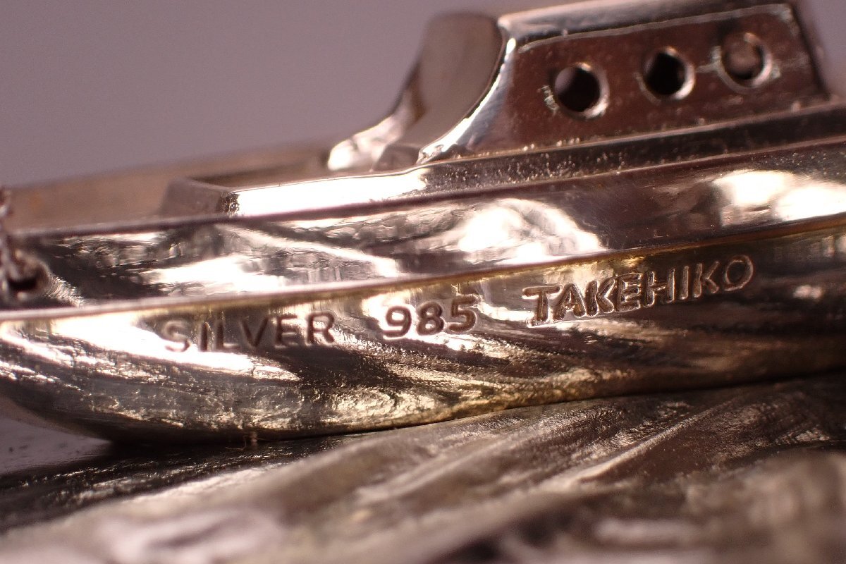 041521 SILVER 985 TAKEHIKO 銀製 ヨット 武比古 置物 ガラス 041521 SILVER 985 TAKEHIKO 銀製 ヨット 武比古 置物 ガラス