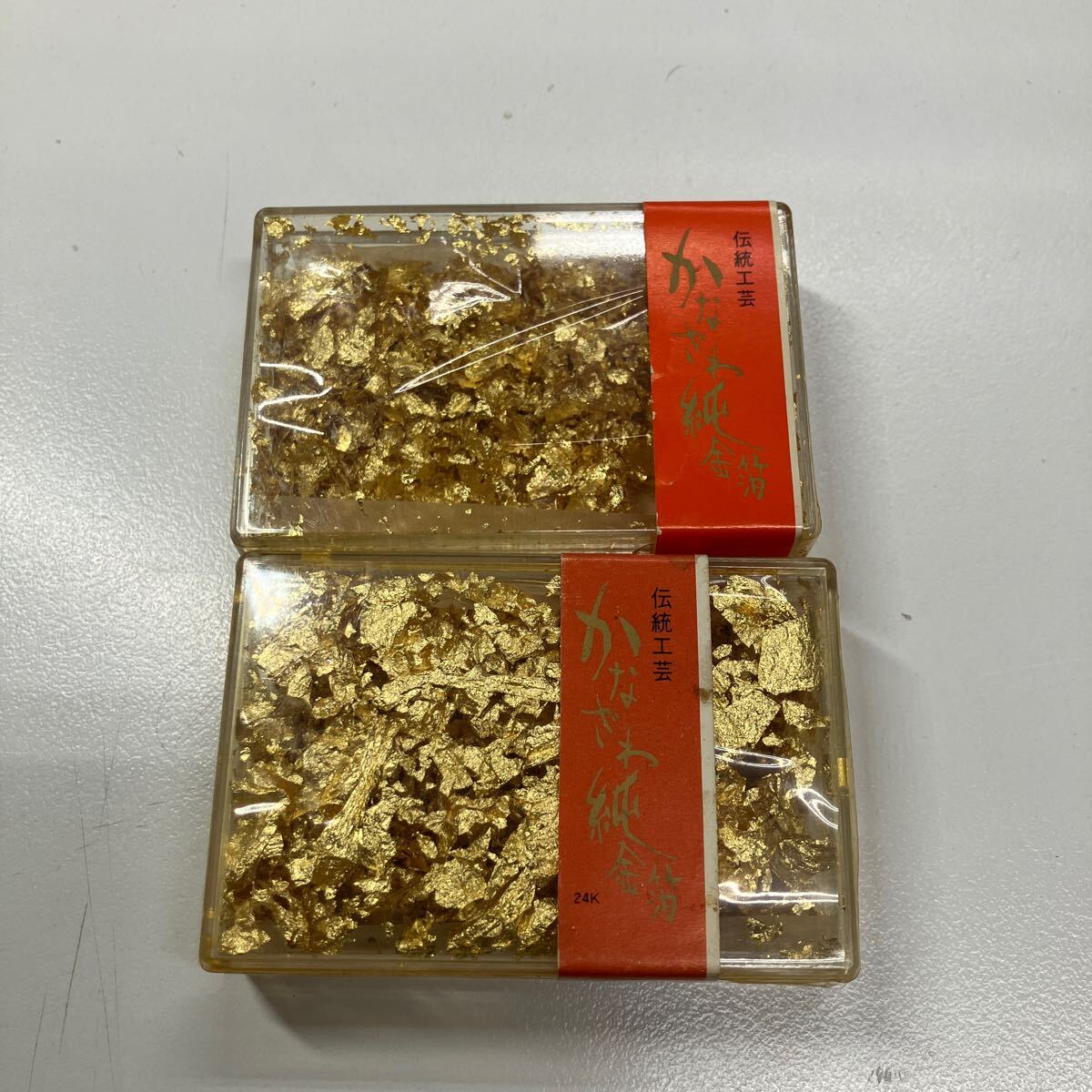 純金箔 24K 伝統工芸品 2点セット 長期保管品 かなざわ純金箔(金 純金箔 24K 伝統工芸品 2点セット 長期保管品 かなざわ純金箔(金