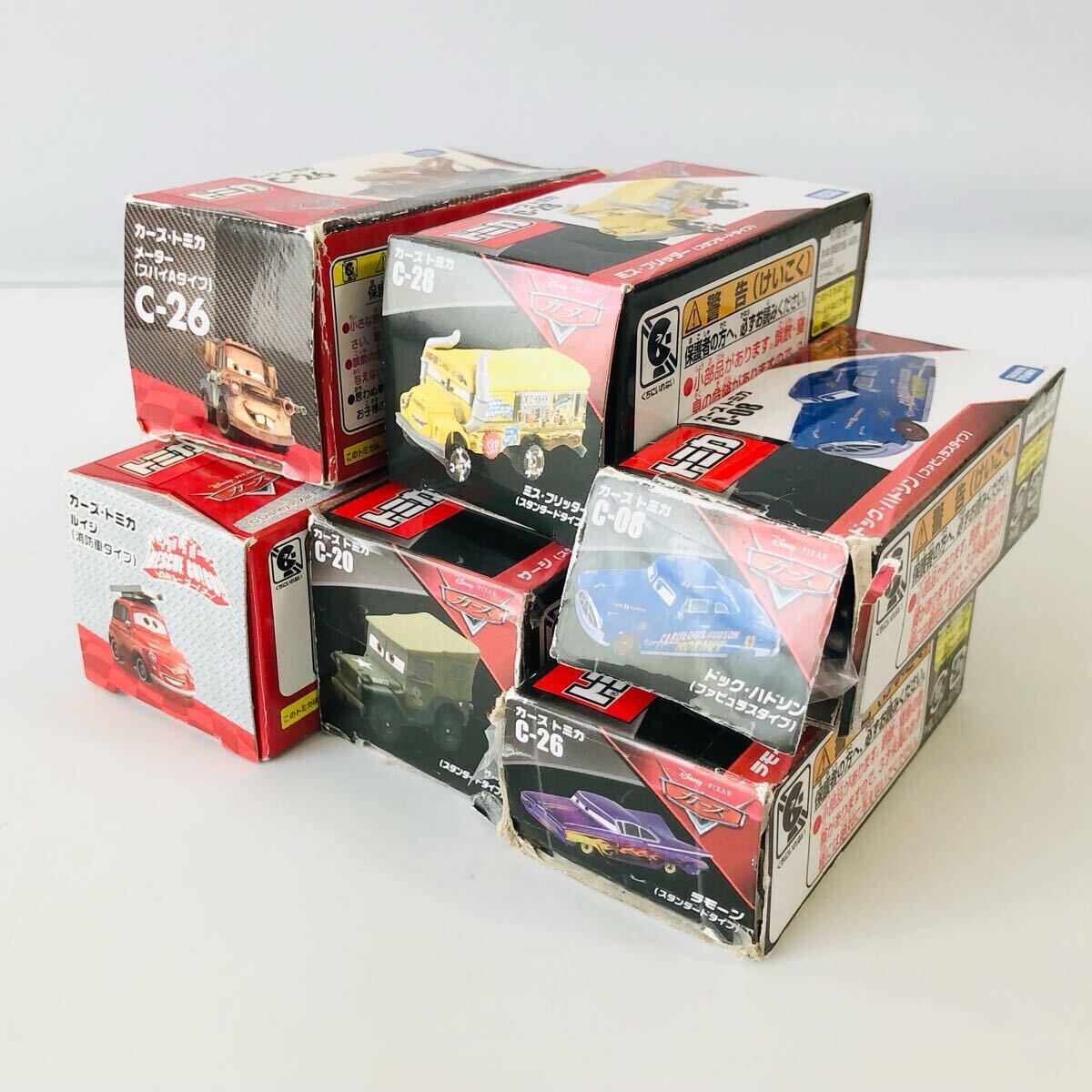 カーズトミカ・6台セット・箱付き ラモーン ドック・ハドソン カーズトミカ・6台セット・箱付き ラモーン ドック・ハドソン