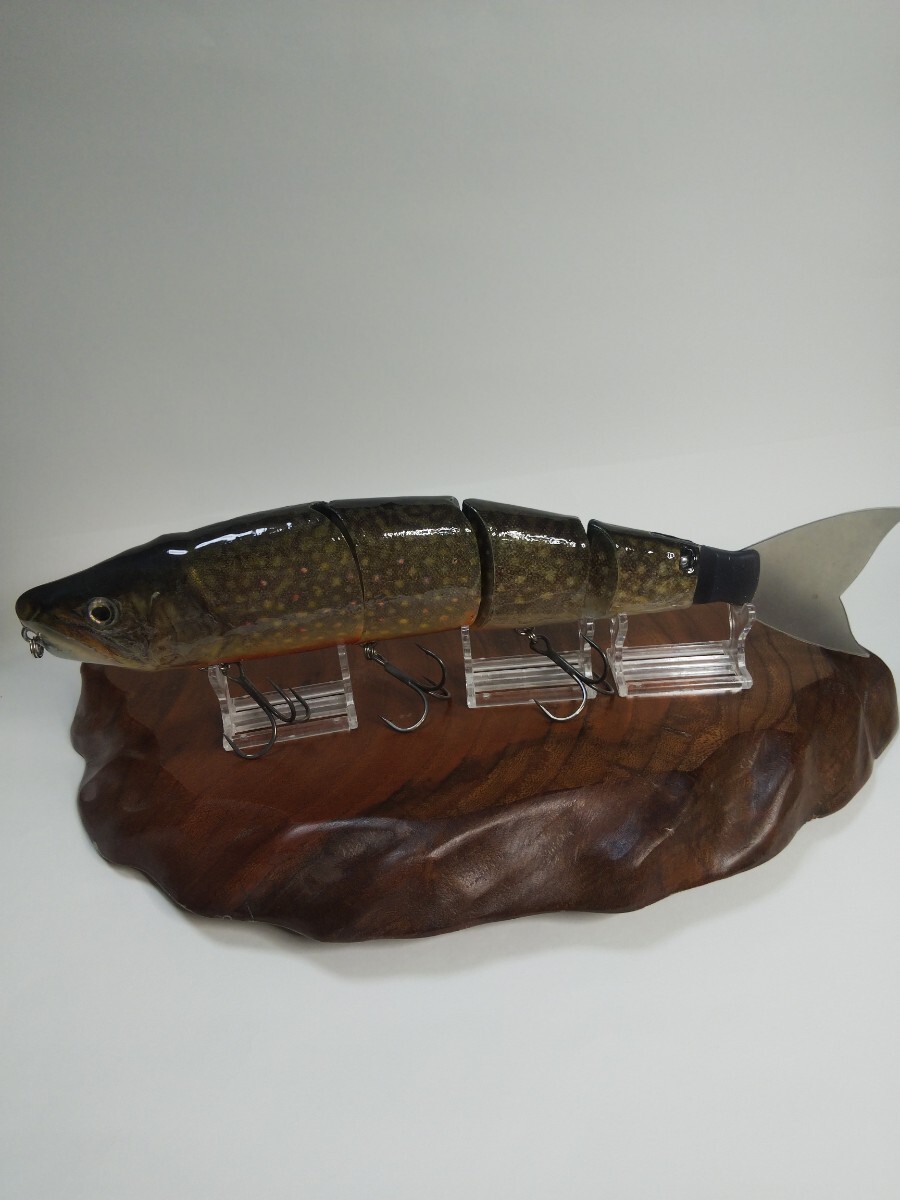 剥製魚皮ルアーカスタム499 バラム300 ブルックトラウト(ビッグ 剥製魚皮ルアーカスタム499 バラム300 ブルックトラウト(ビッグ