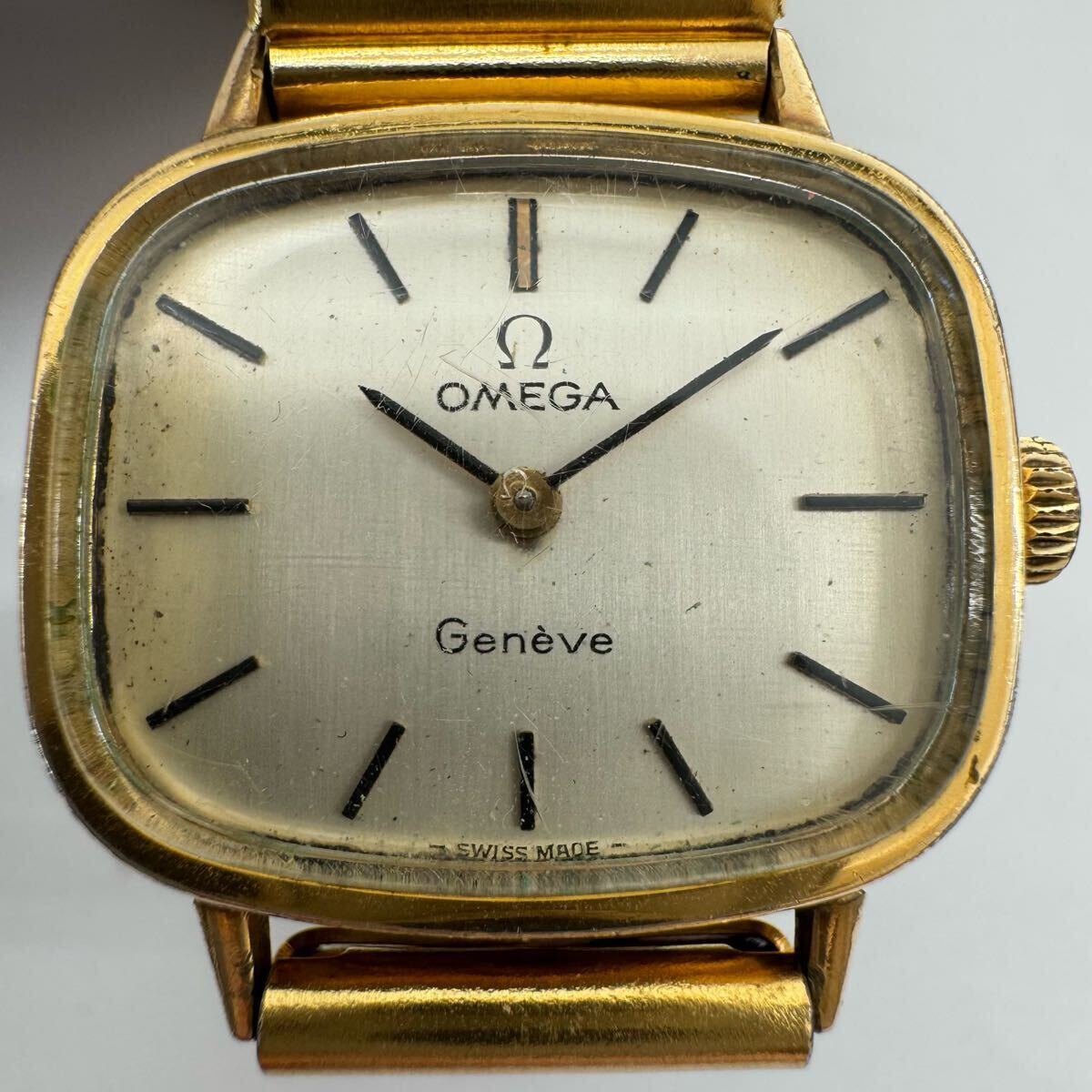 W10☆1円スタート☆OMEGA オメガ Geneve ジュネーブ 2針 W10☆1円スタート☆OMEGA オメガ Geneve ジュネーブ 2針