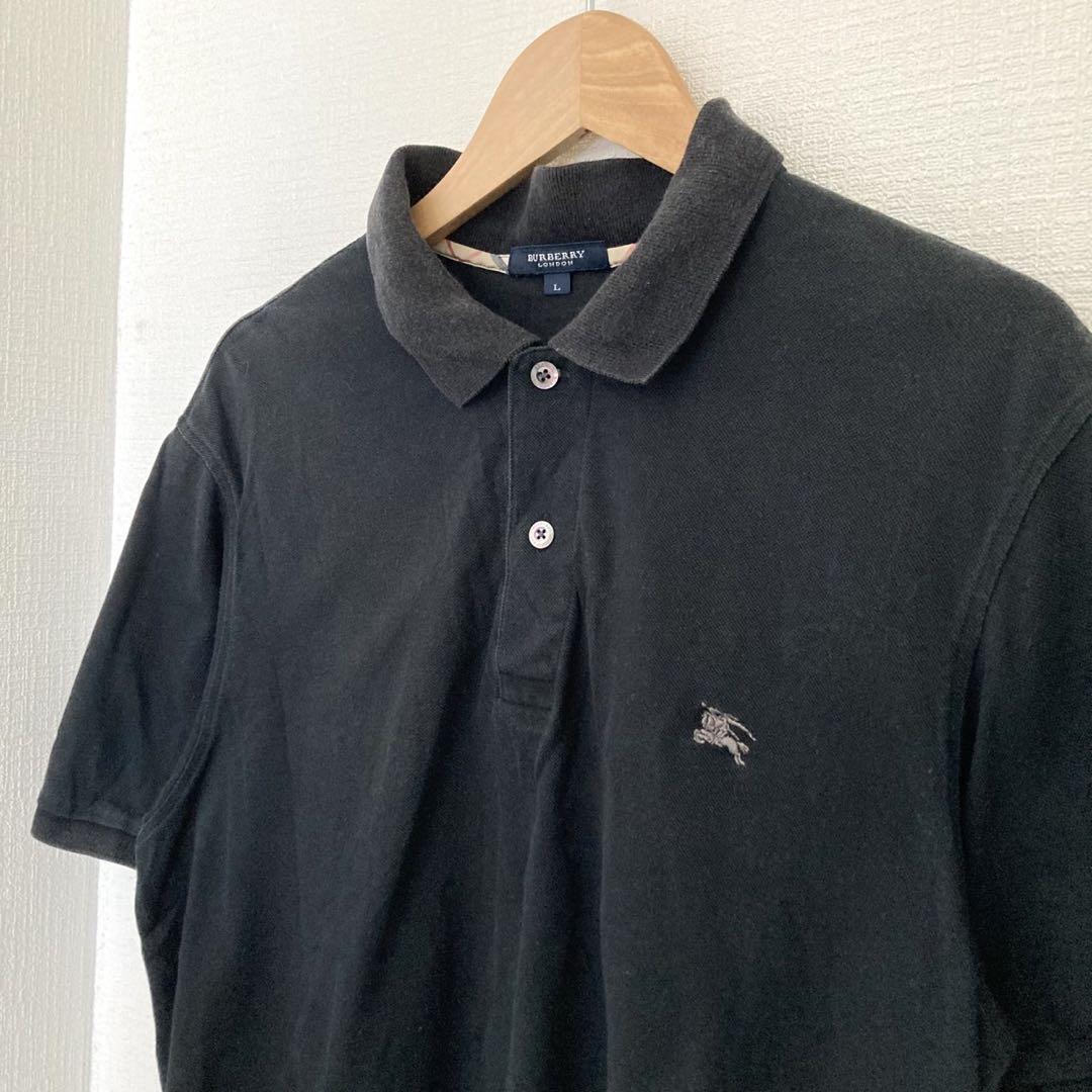 バーバリー ポロシャツ Tシャツ 半袖 ノバチェック ブラック バーバリー ポロシャツ Tシャツ 半袖 ノバチェック ブラック