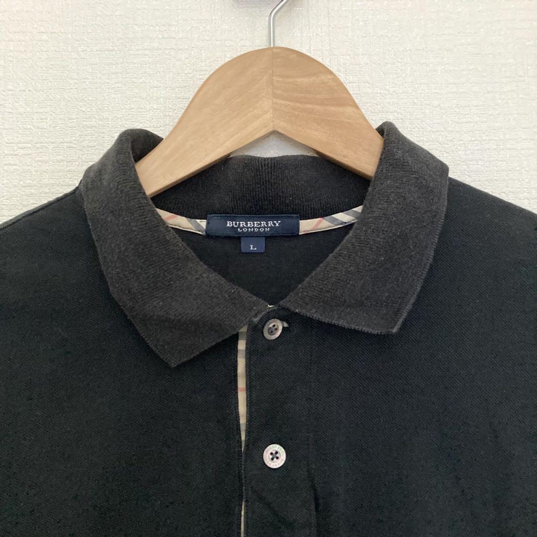 バーバリー ポロシャツ Tシャツ 半袖 ノバチェック ブラック バーバリー ポロシャツ Tシャツ 半袖 ノバチェック ブラック