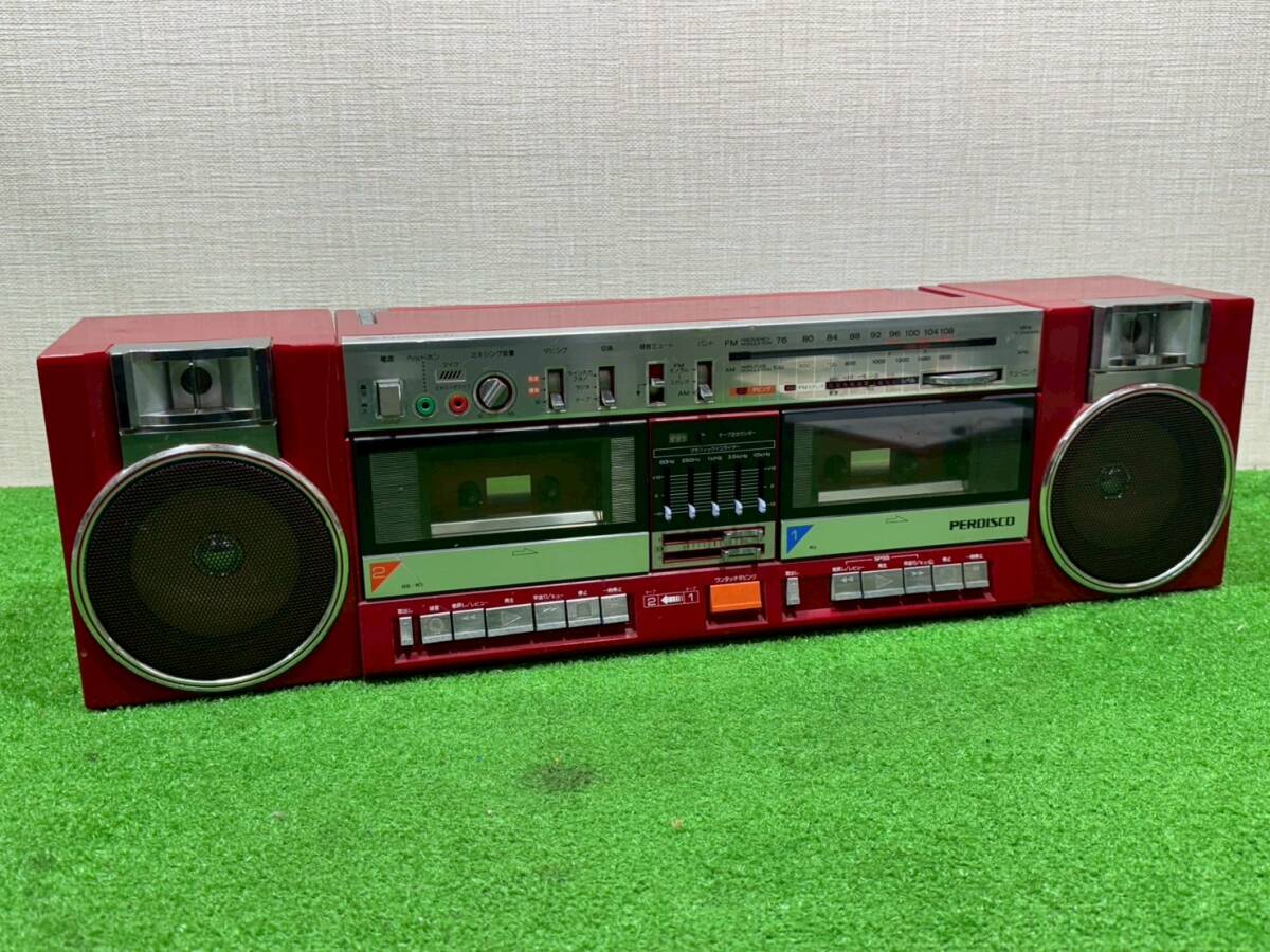M1841)ジャンク HITACHI ラジカセ TRK-W3 レコードプレイヤー M1841)ジャンク HITACHI ラジカセ TRK-W3 レコードプレイヤー