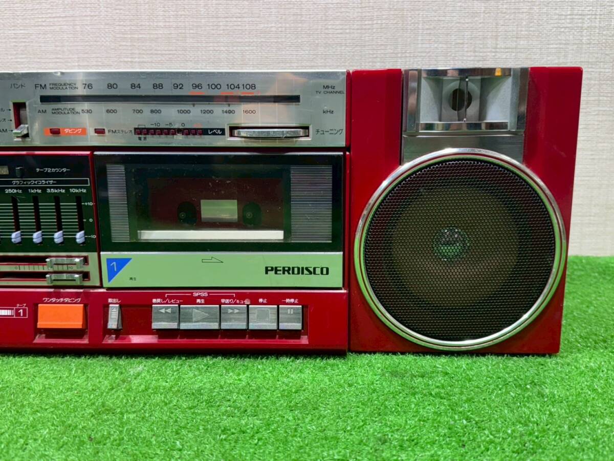 M1841)ジャンク HITACHI ラジカセ TRK-W3 レコードプレイヤー M1841)ジャンク HITACHI ラジカセ TRK-W3 レコードプレイヤー