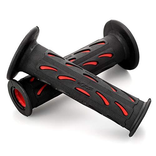 デイトナ PROGRIP(プログリップ) バイク用 グリップ ハンドル径φ22.2用 120mm 耐震ゲル エンド貫通 724タイプ レッド 9_画像1