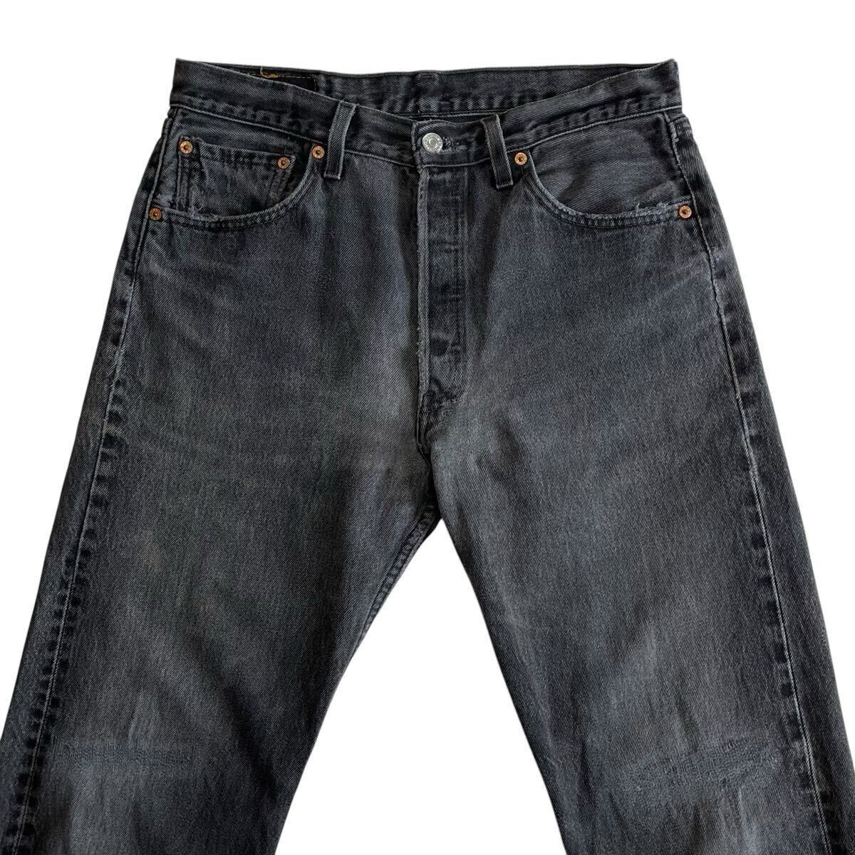 ゴールデンサイズ☆ブラック 90s USA製 Levis 501 W33L32 黒 ゴールデンサイズ☆ブラック 90s USA製 Levis 501 W33L32 黒