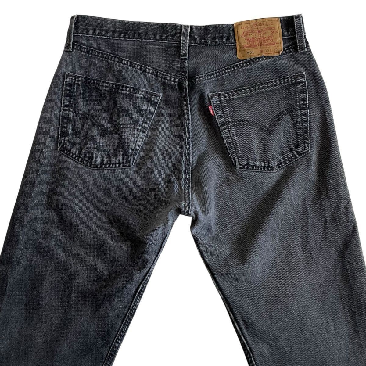 ゴールデンサイズ☆ブラック 90s USA製 Levis 501 W33L32 黒 ゴールデンサイズ☆ブラック 90s USA製 Levis 501 W33L32 黒