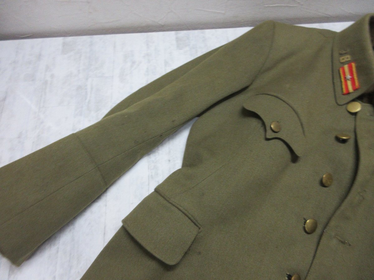 日本軍 軍服 陸軍少尉 三式 襟章 当時物　詳細不明 f 日本軍 軍服 陸軍少尉 三式 襟章 当時物 詳細不明 レトロ 【星