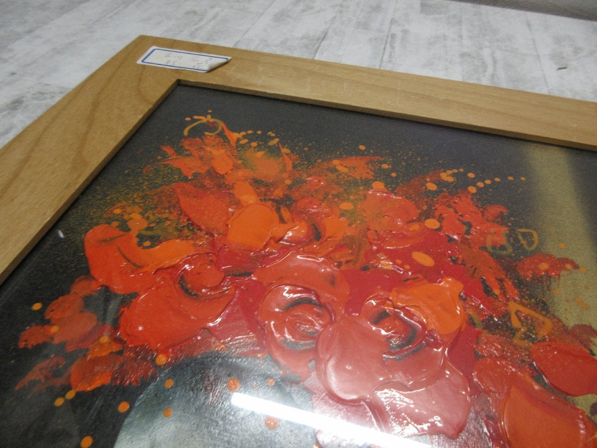 b 立川広己 紅花 額装 色紙 花 静物画 絵画 【星見】(静物画 b 立川広己 紅花 額装 色紙 花 静物画 絵画 【星見】(静物画