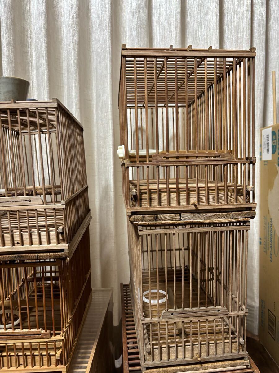 9個セット】鳥籠 竹製 メジロ 昭和レトロ アンティーク 竹籠 9個セット】鳥籠 竹製 メジロ 昭和レトロ アンティーク 竹籠