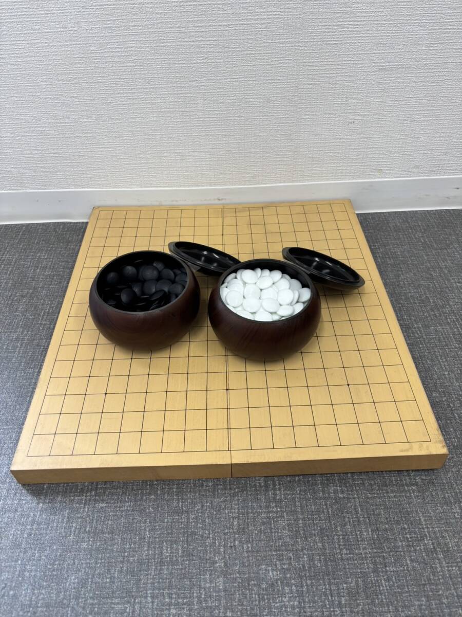 ☆囲碁セット 碁盤セット 碁盤 43cm x 46cm x3cm 碁石 6mm (囲碁 ☆囲碁セット 碁盤セット 碁盤 43cm x 46cm x3cm 碁石 6mm (囲碁