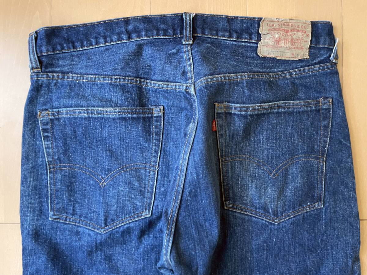 505 66 前期 濃紺 シングル W36 501 ビッグE S Aタイプ XX 赤耳 505 66 前期 濃紺 シングル W36 501 ビッグE S Aタイプ XX 赤耳