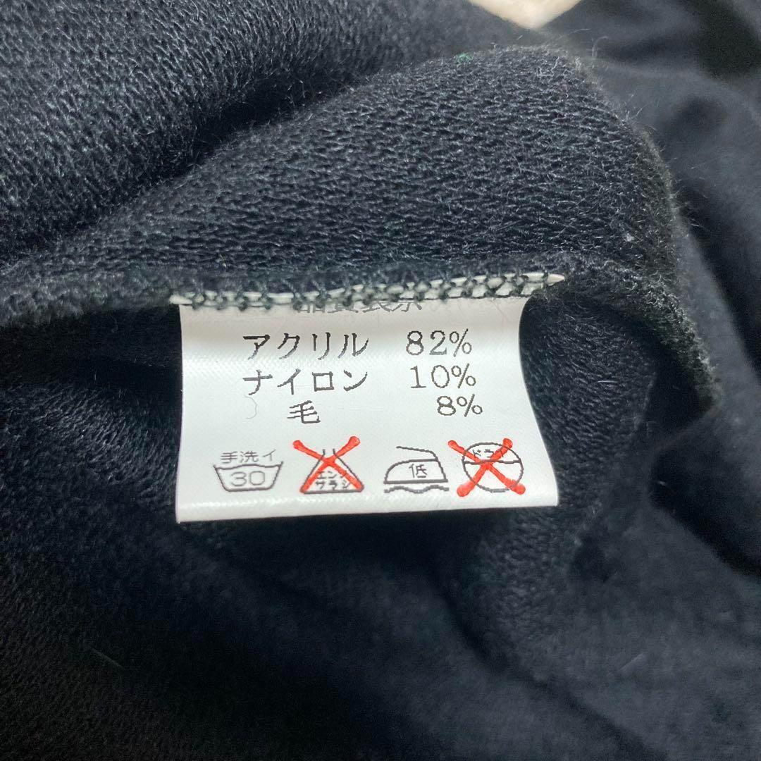 Y2K 平成ギャル フェアリーグランジ 00s ダークコア パンクロック トップス ニット 黒 ブラック セーター 秋冬物_画像5