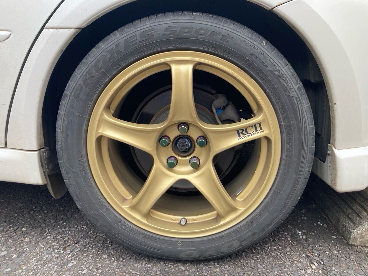 advan racing rc II 17inch 7.5j 100 5 / шина toyo prizes sports 225/50 zr 17 98y 86 brz Legacy