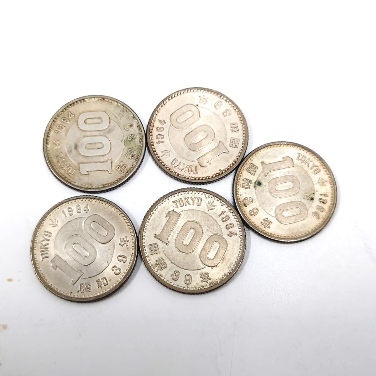 旧100円 5枚 額面500円 オリンピック5枚 古銭 銀貨 硬貨 鳳凰 旧100円 5枚 額面500円 オリンピック5枚 古銭 銀貨 硬貨 鳳凰