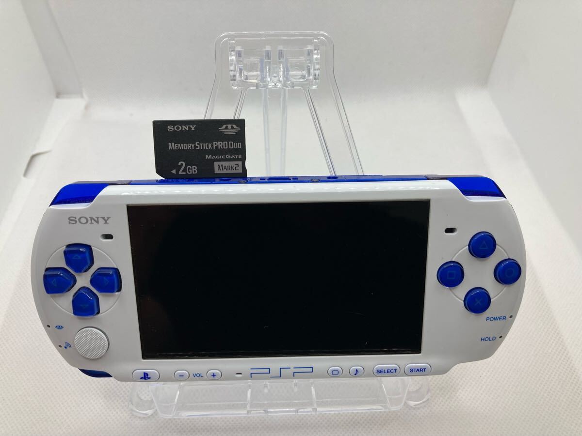 美品 PSP3000ホワイトブルー メモリースティック付き SONY 美品 PSP3000ホワイトブルー メモリースティック付き SONY