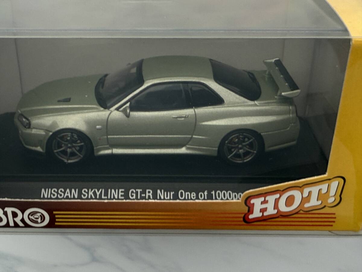 エブロ 1/43 日産 スカイライン R34 GT-R VスペックII ニュル エブロ 1/43 日産 スカイライン R34 GT-R VスペックII ニュル