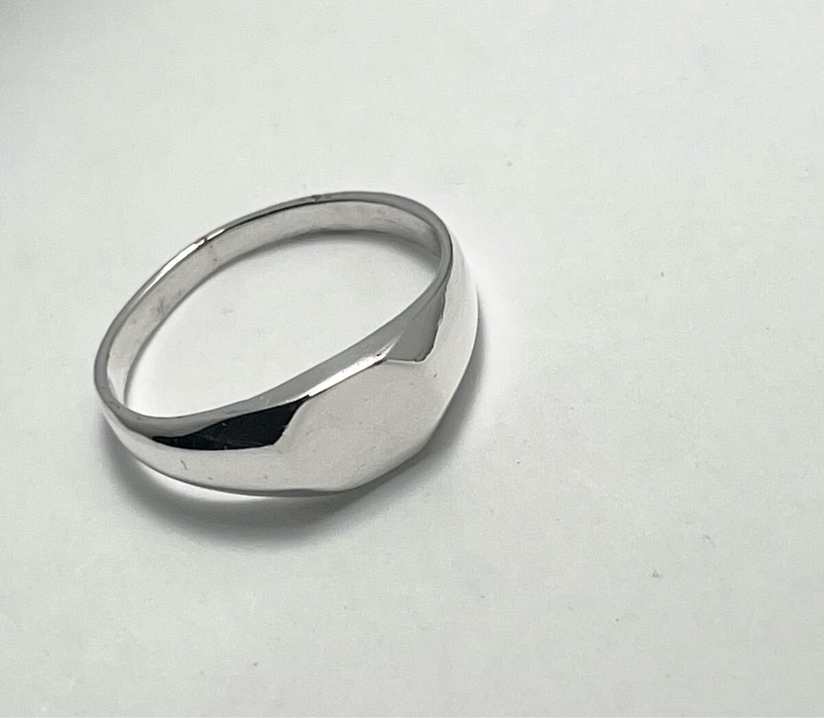 LMK1んアばにr SILVER印臺シグネットリングシルバー指輪銀人気印臺スクエア26.5號八角rに