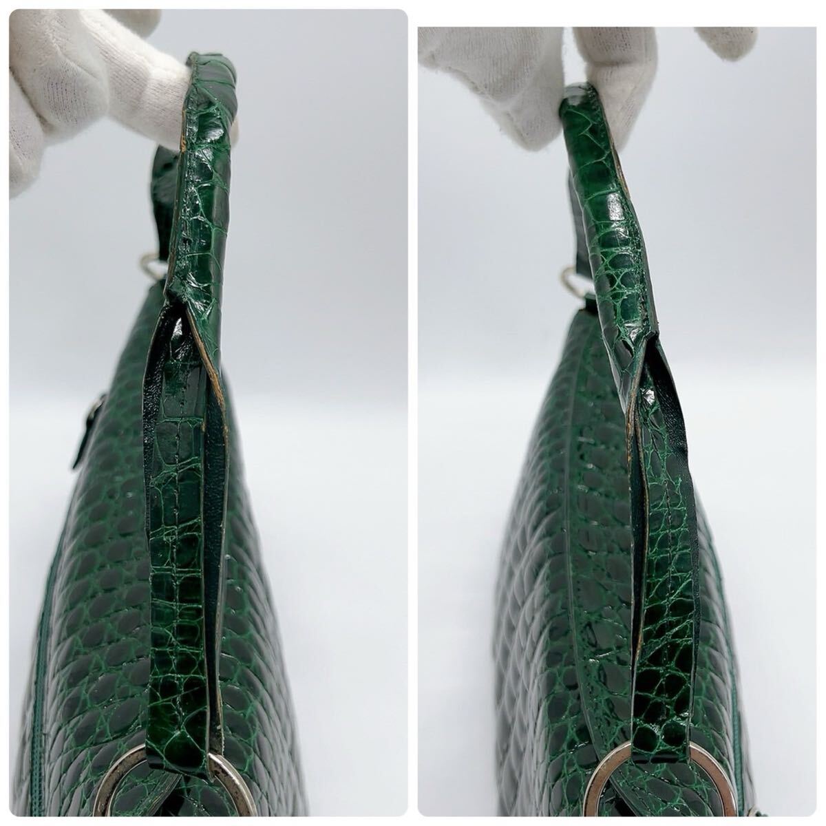 極美品!!!艶々シャイニング加工!!! クロコダイル リアルクロコ 極美品!!!艶々シャイニング加工!!! クロコダイル リアルクロコ