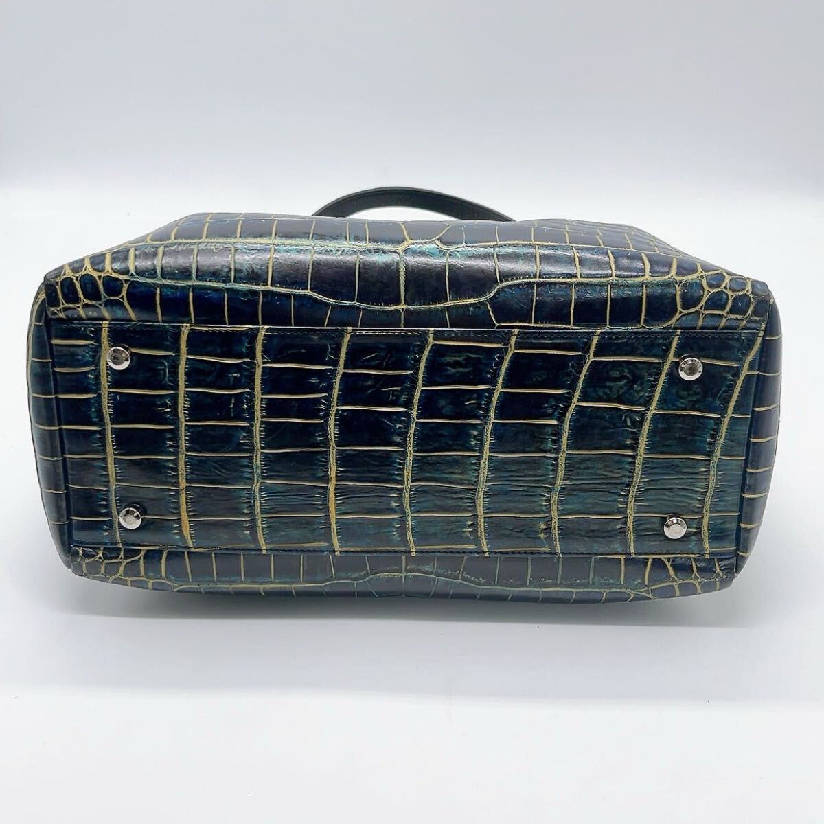 極美品/JRA認証◎クロコダイル リアルクロコ マット加工 金目地 極美品/JRA認証◎クロコダイル リアルクロコ マット加工 金目地