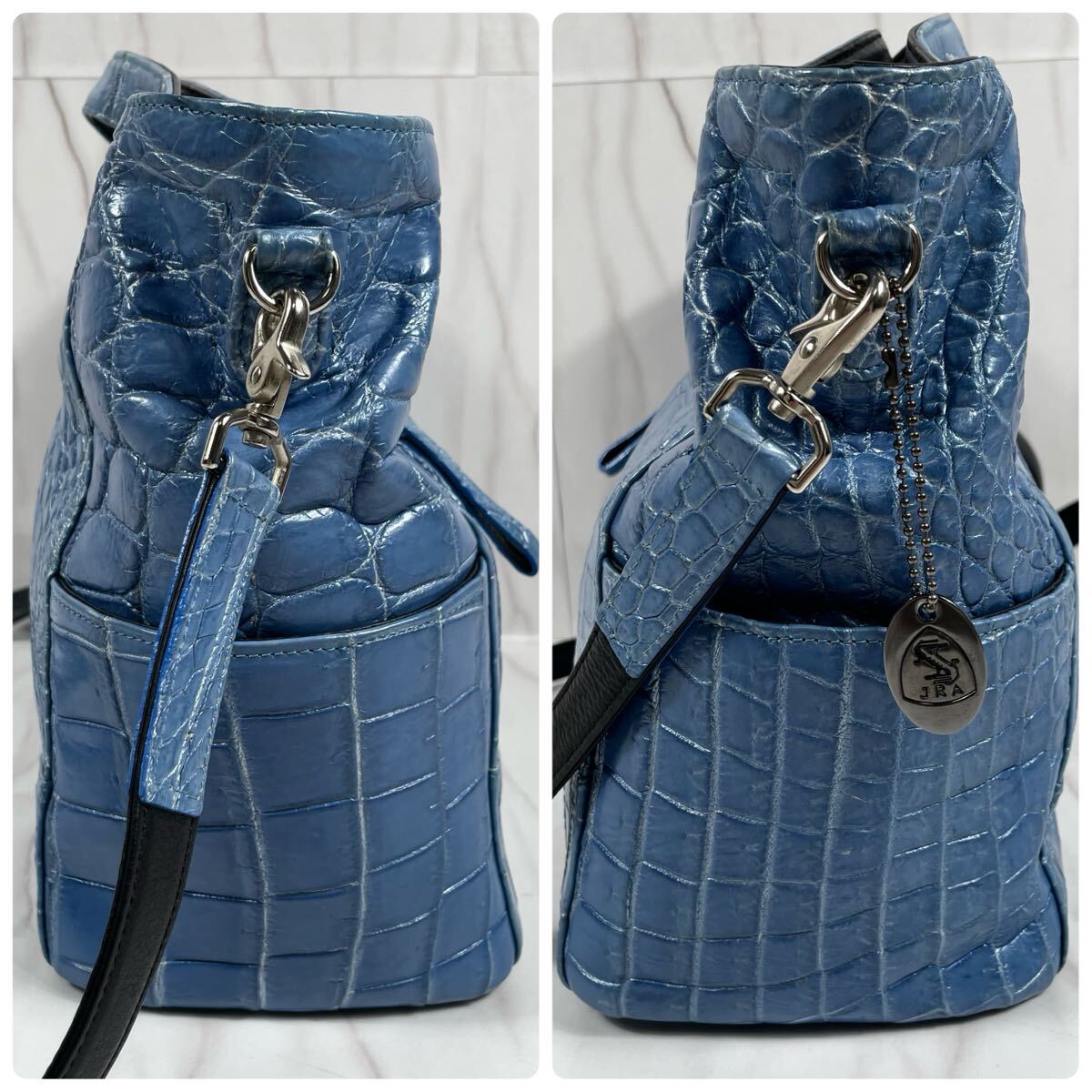 JRA認証!!!希少色!!!A4可◎クロコダイル リアルクロコ マット JRA認証!!!希少色!!!A4可◎クロコダイル リアルクロコ マット