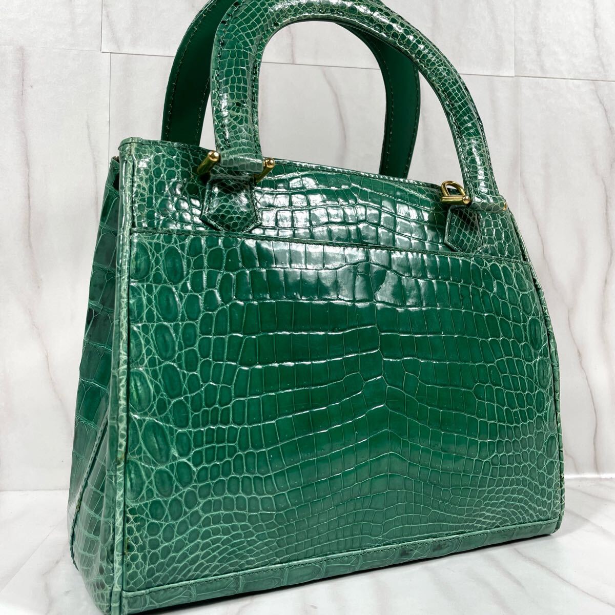 定価80万級!!!艶々シャイニング!!! クロコダイル リアルクロコ 定価80万級!!!艶々シャイニング!!! クロコダイル リアルクロコ