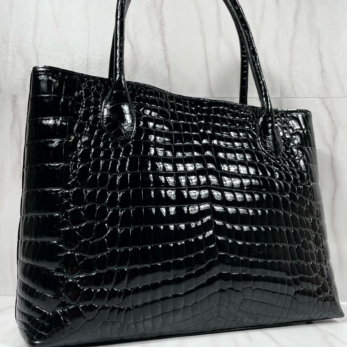 定価80万級!!!超極美品!!!A4◎ クロコダイル リアルクロコ 定価80万級!!!超極美品!!!A4◎ クロコダイル リアルクロコ
