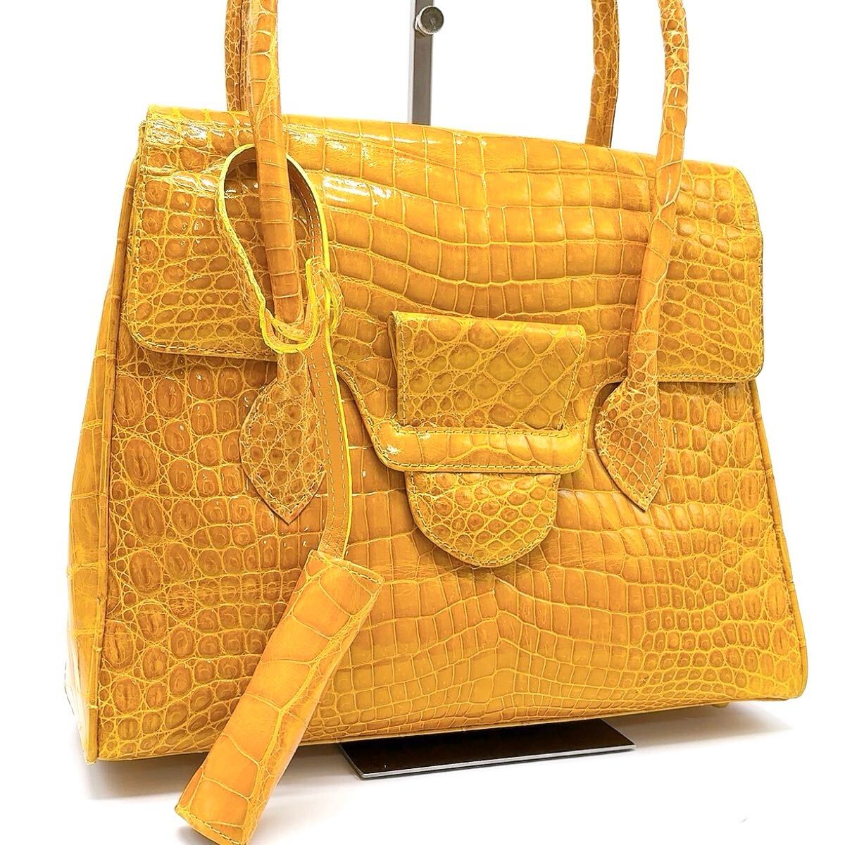 定価70万級!!!美品◎クロコダイル リアルクロコ センター取り 定価70万級!!!美品◎クロコダイル リアルクロコ センター取り
