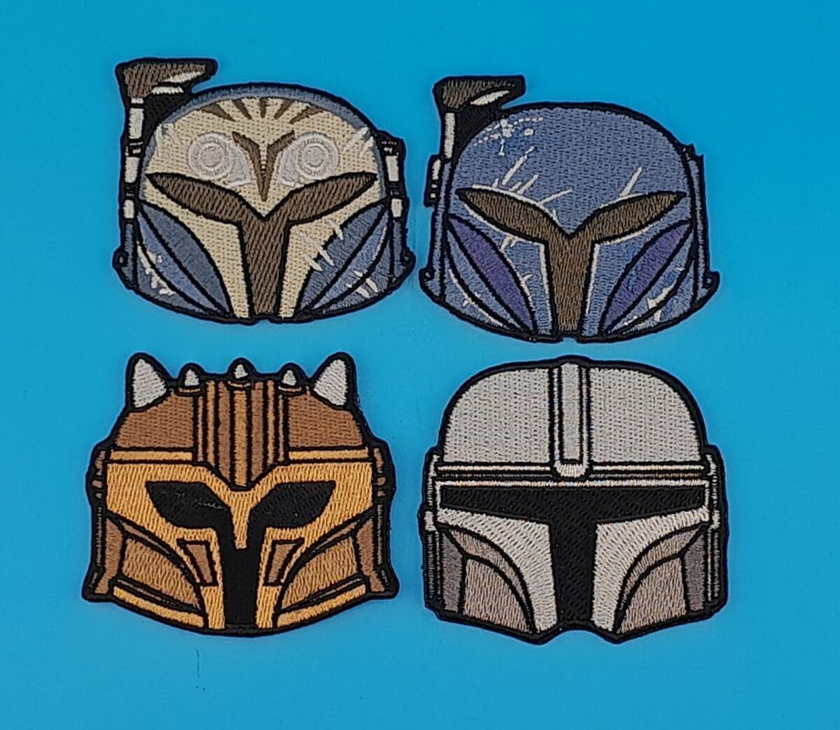 スターウォーズ 公式ライセンスワッペン パッチ 4個セット ボバフェット ジャンゴフェット マンダロリアン Mandalorian Funko POP!_画像1