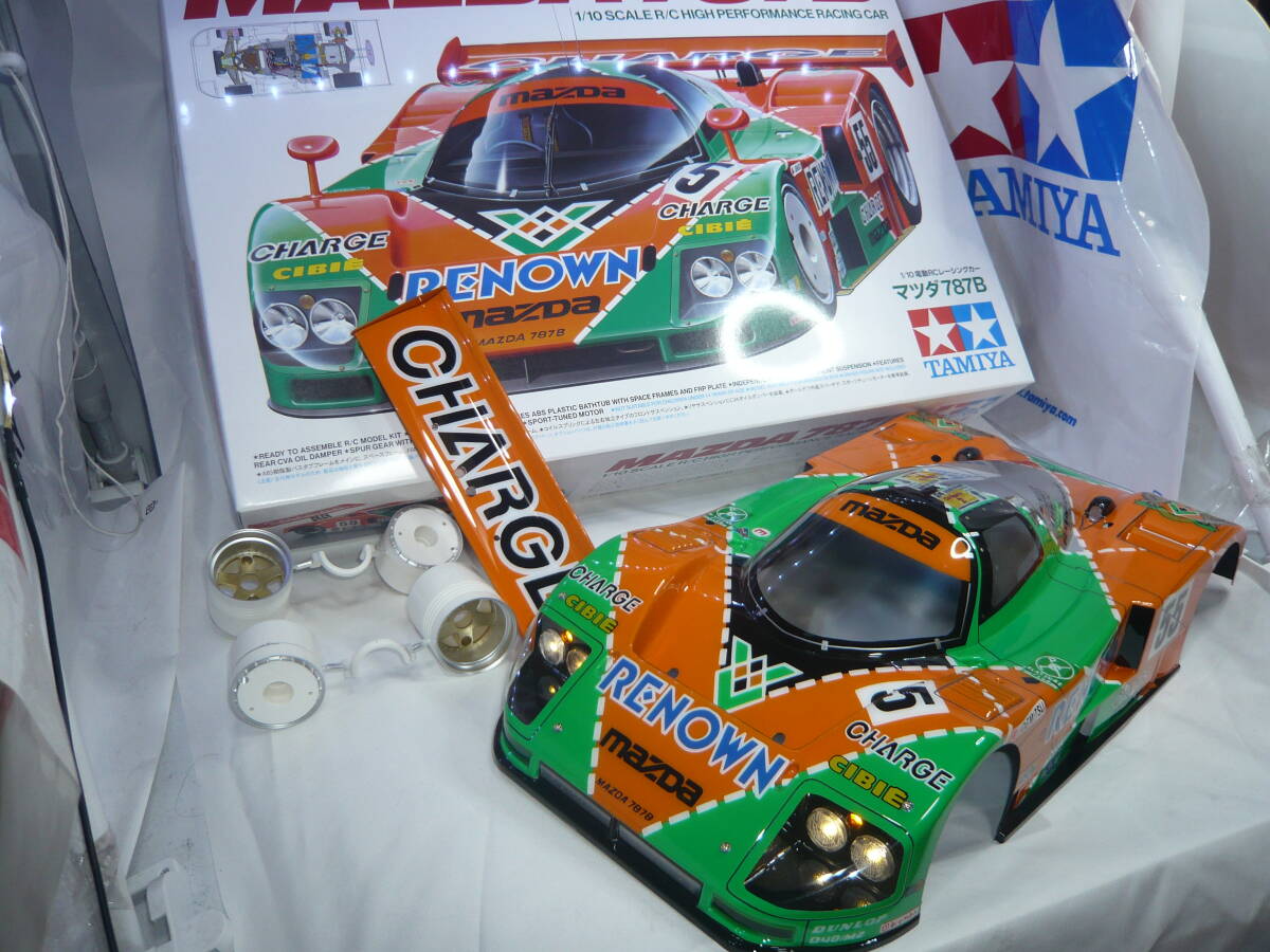 タミヤ 1/10RC マツダ787B シャーシキット 未組み立て ボディ タミヤ 1/10RC マツダ787B シャーシキット 未組み立て ボディ