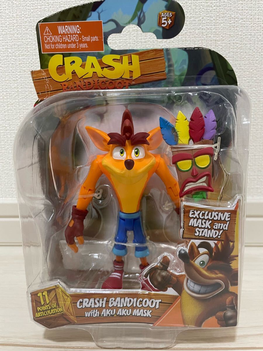 超レア 未開封 クラッシュ・バンディクー フィギュア クラッシュ 新品未開封】クラッシュ・バンディクー&アクアク マスク