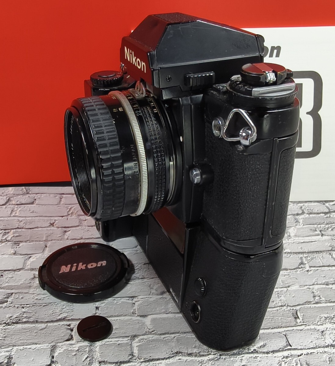 委託品】 Nikon F3+Ai NIKKOR 50mm 1.8 レンズ+モーター 委託品】 Nikon F3+Ai NIKKOR 50mm 1.8 レンズ+モーター