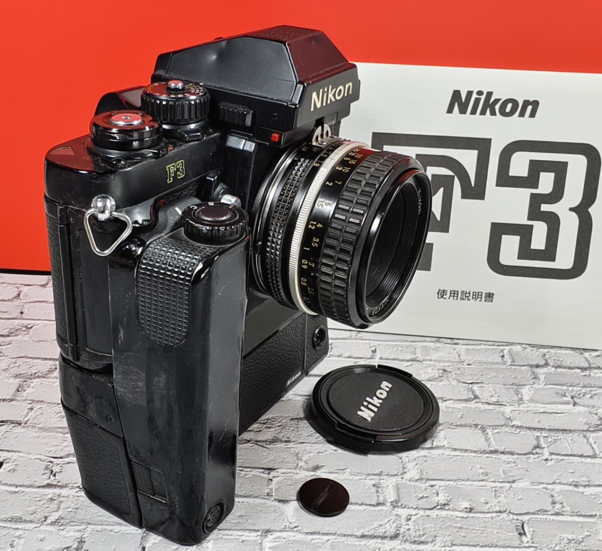 委託品】 Nikon F3+Ai NIKKOR 50mm 1.8 レンズ+モーター 委託品】 Nikon F3+Ai NIKKOR 50mm 1.8 レンズ+モーター