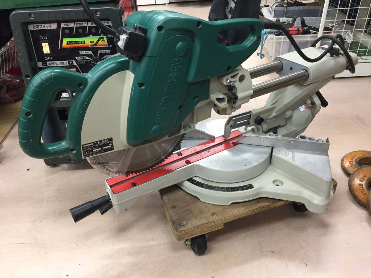 【引取限定】【中古品】HiKOKI(舊日立工機(jī)) 卓上スライド丸のこ C10FSH　/ITPWAIIUHMI6