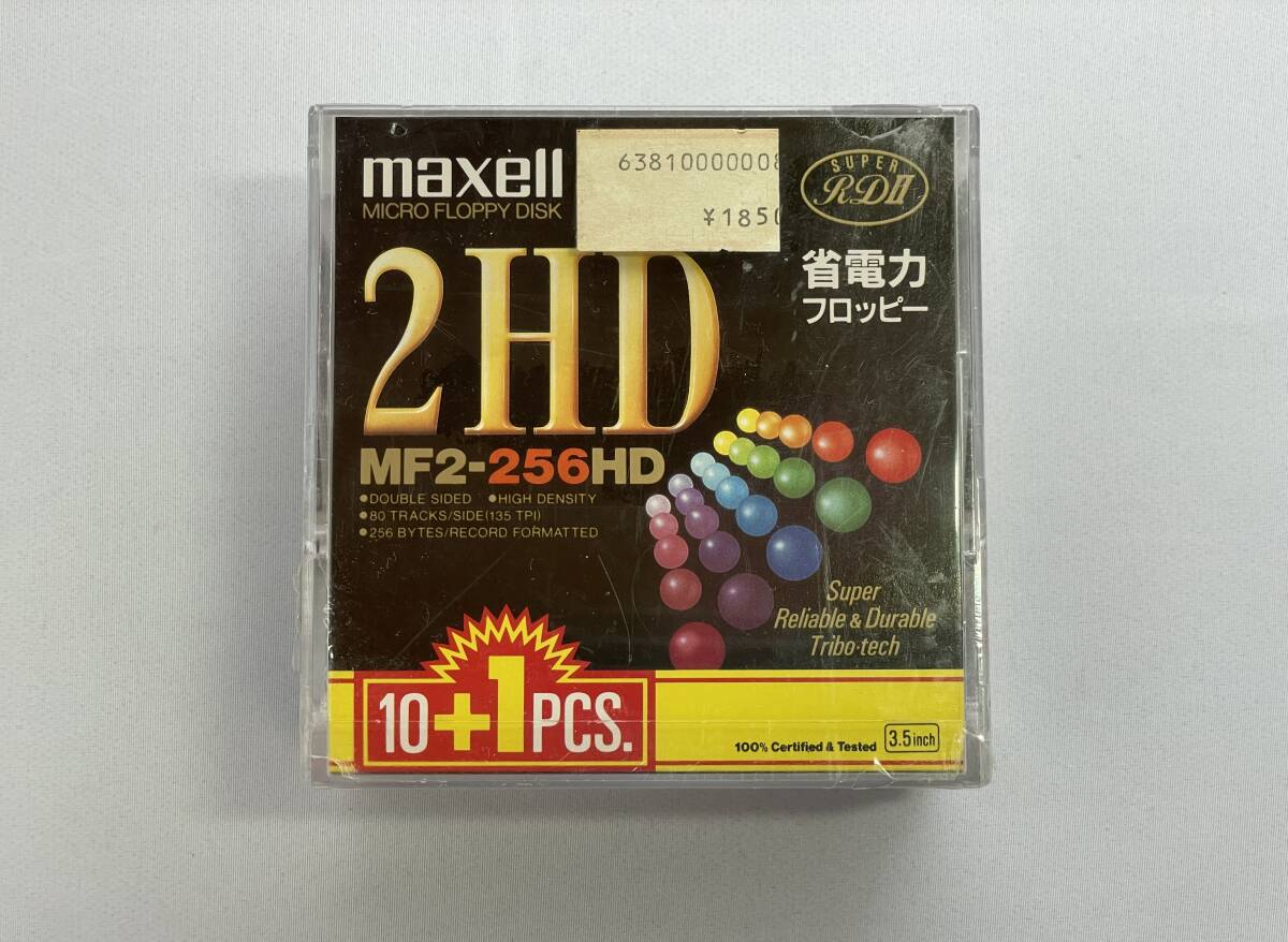 [ не использовался | нераспечатанный * редкий ]*maxell: дискета |FD*10+1PCS(MF2-256HD)*
