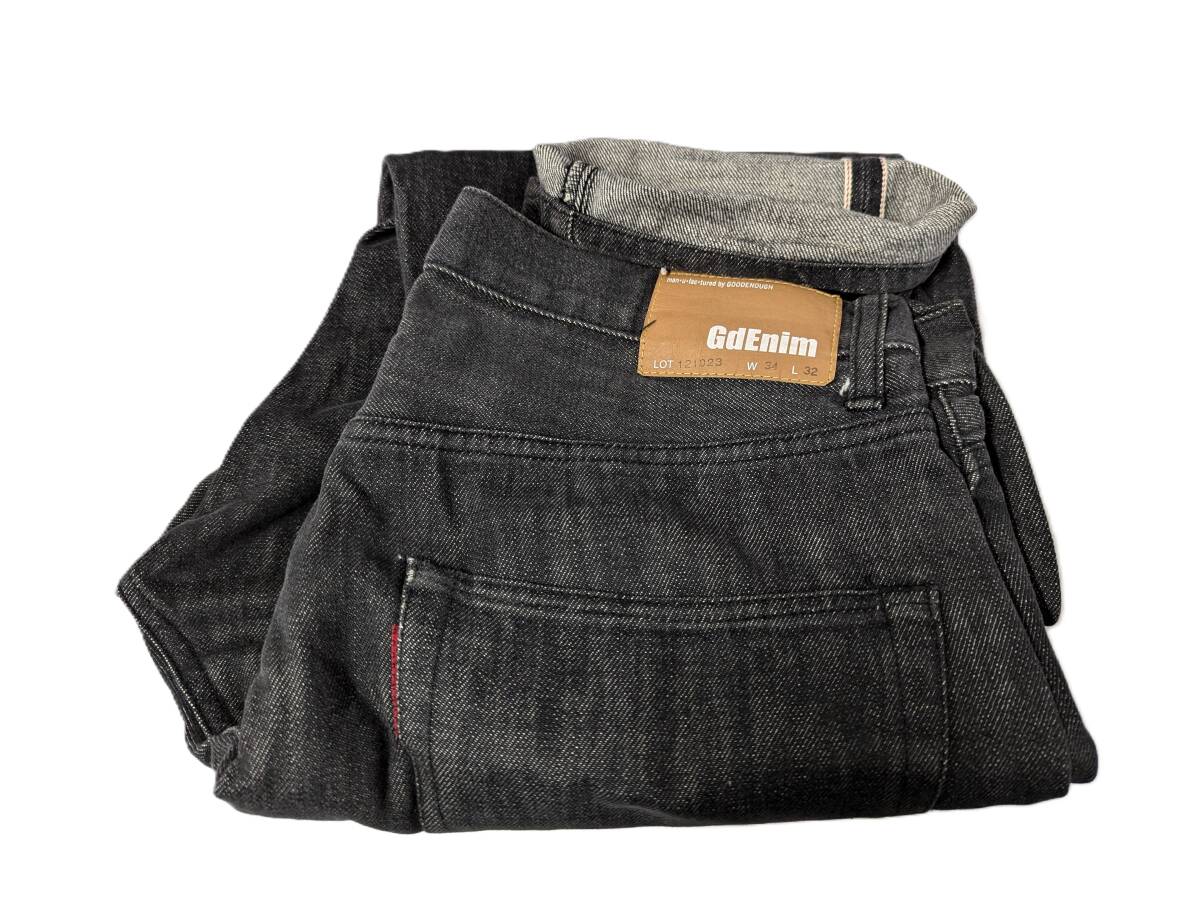 グッドイナフ GOODENOUGH 黒 日本製 GdEnim W34 501XX タイプ グッドイナフ GOODENOUGH 黒 日本製 GdEnim W34 501XX タイプ