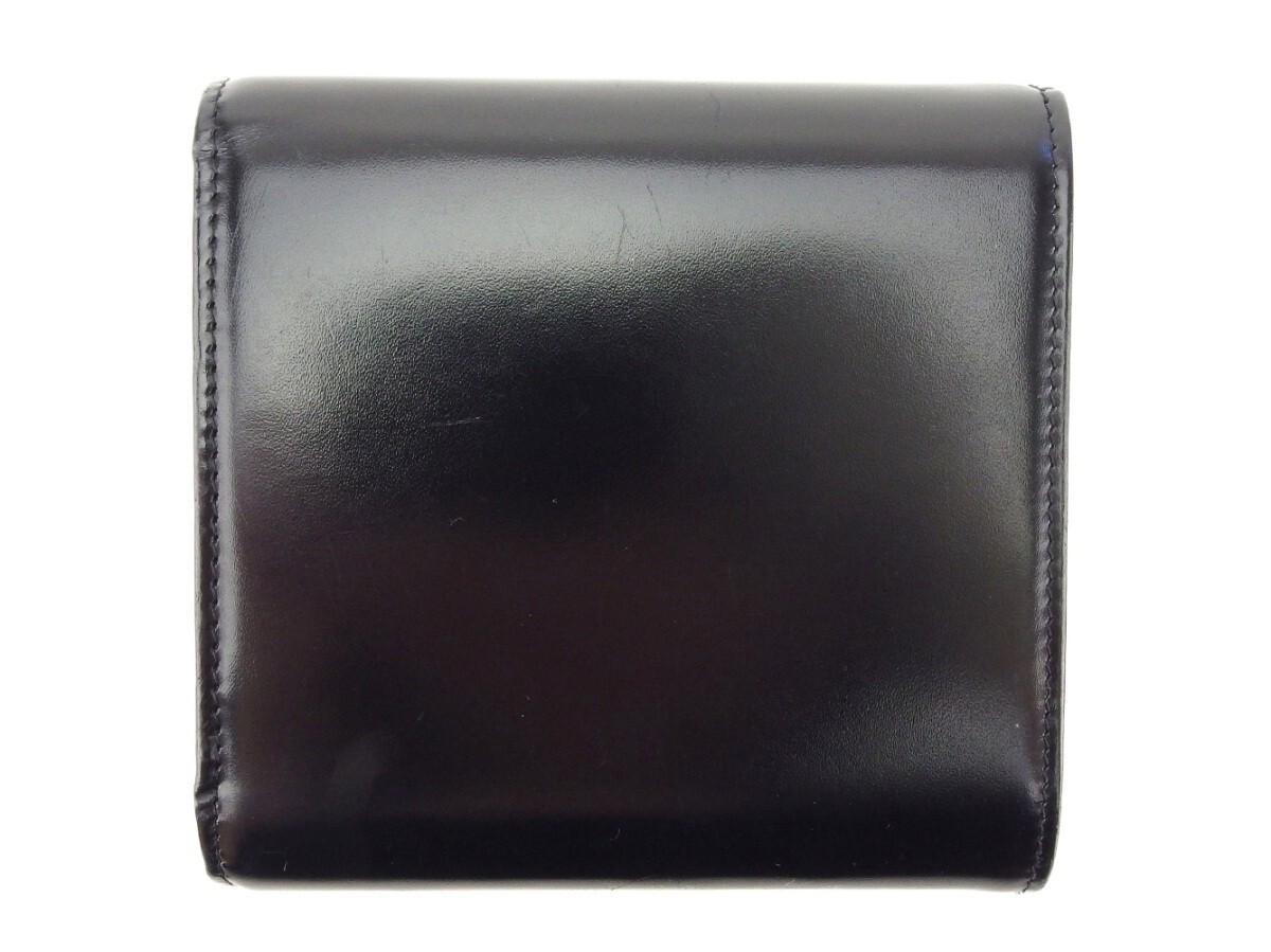 カルティエ 三つ折り 財(cái)布 レディース ラブコレクション ブラック シルバー 中古