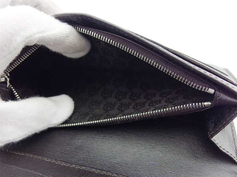 ダンヒル 長(zhǎng)財(cái)布 ファスナー付き 財(cái)布 メンズ サイドカー dunhill 中古