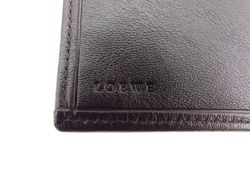 ロエベ Wホック 財布 二つ折り 財布 LOEWE 中古