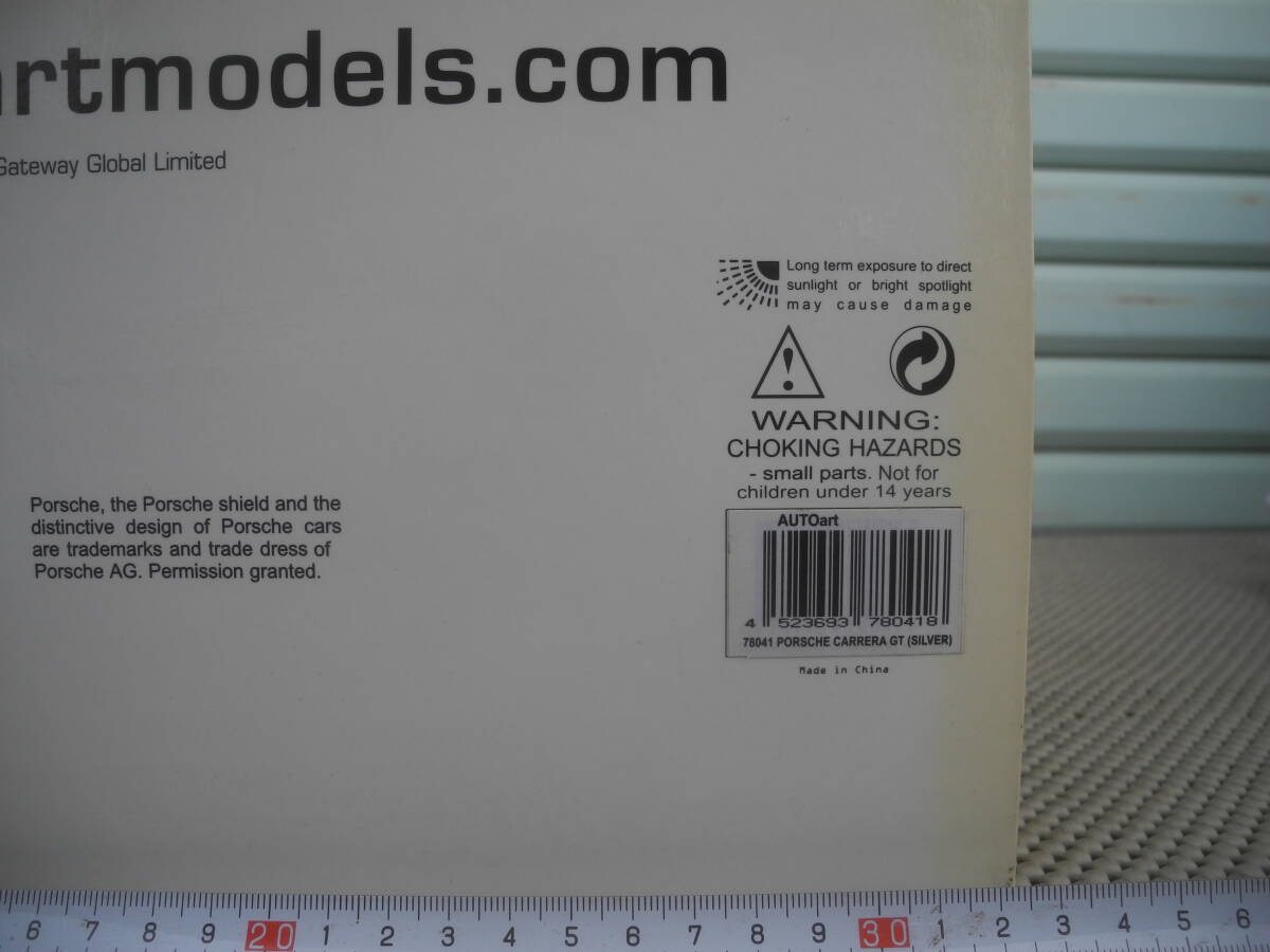 [ новый товар нераспечатанный ] Auto Art 1/18 Porsche Carrera GT серебряный No.78041 AUTOart PORSCHE CARRERA SILVER