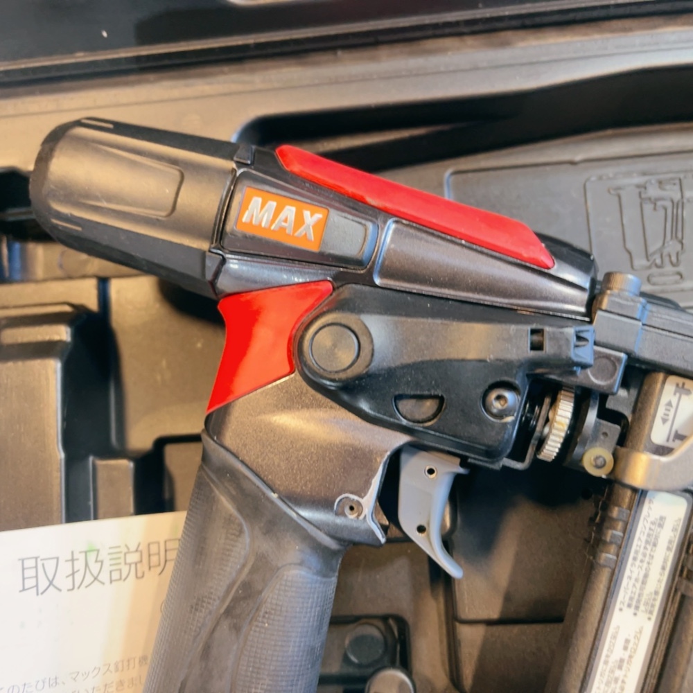 【7日保証・整備済】消耗部品交換済♪ MAX マックス 高圧 4mm幅 フロアタッカー HA-38F4(D)4MAフロア ケース付き 動作良好!