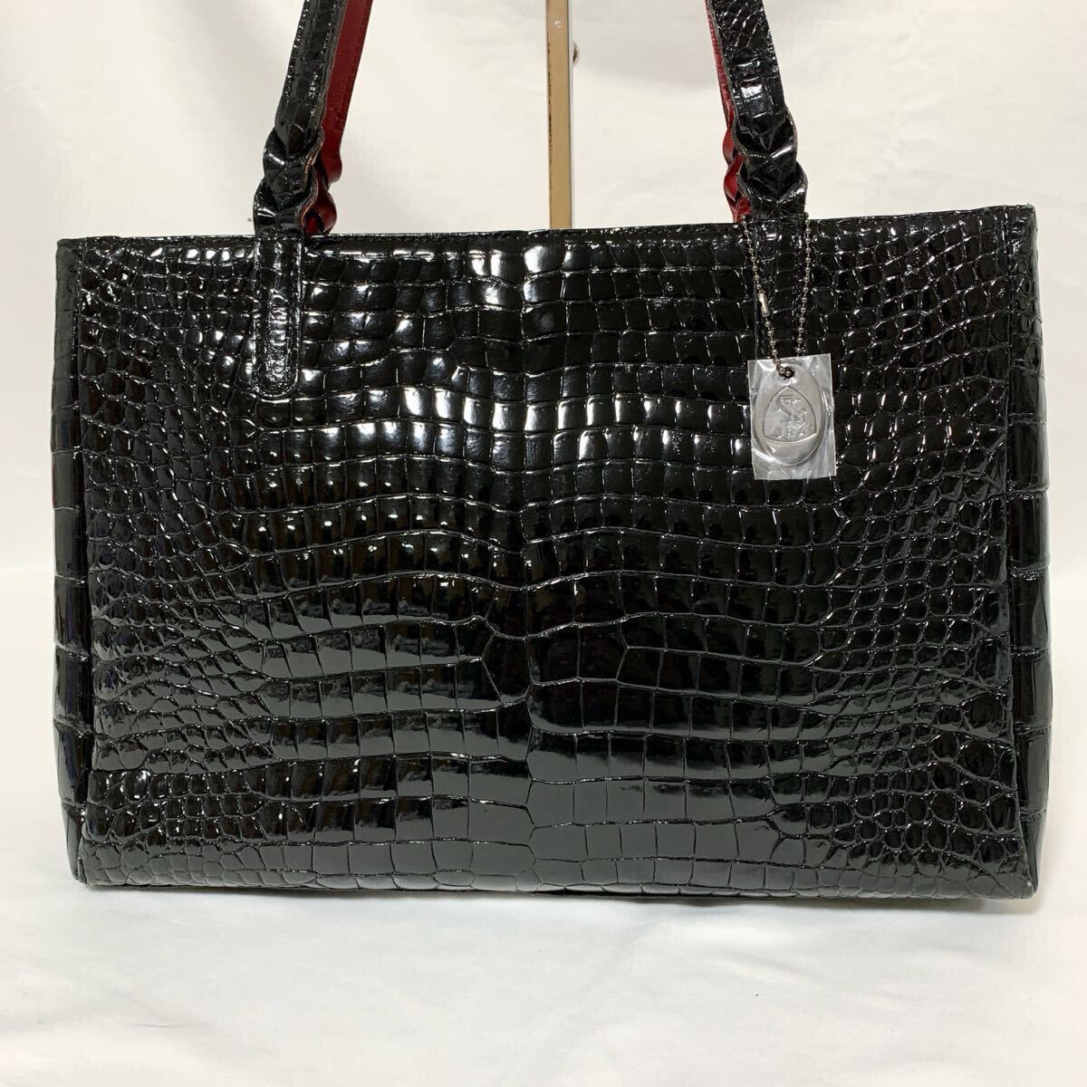 美品 JRA ポロサス シャイニング クロコダイル センター取り 美品 JRA ポロサス シャイニング クロコダイル センター取り