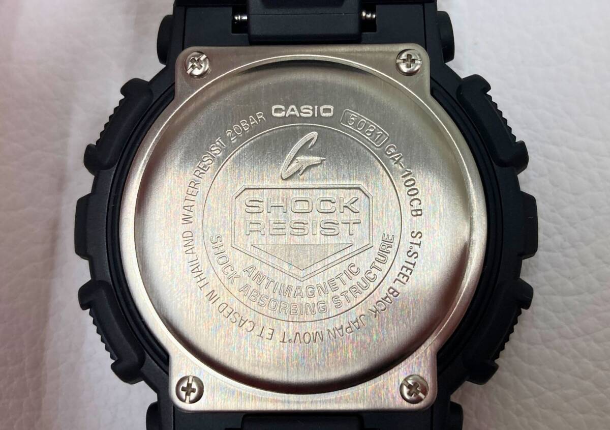 可動品】CASIO カシオ G-SHOCK 腕時計 5081 GA-100CB 文字盤