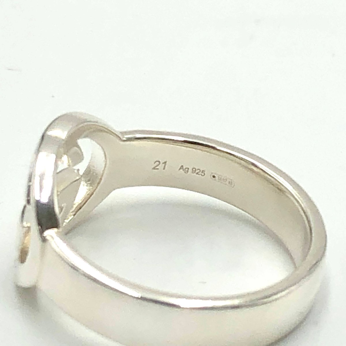 7591$ GUCCI(グッチ) リング シルバー ブリット 190483-J8400 7591$ GUCCI(グッチ) リング シルバー ブリット 190483-J8400