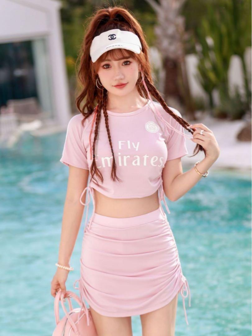 レディース ジュニア 水着 セパレート水着 ピンク ラッシュ レディース ジュニア 水着 セパレート水着 ピンク ラッシュ