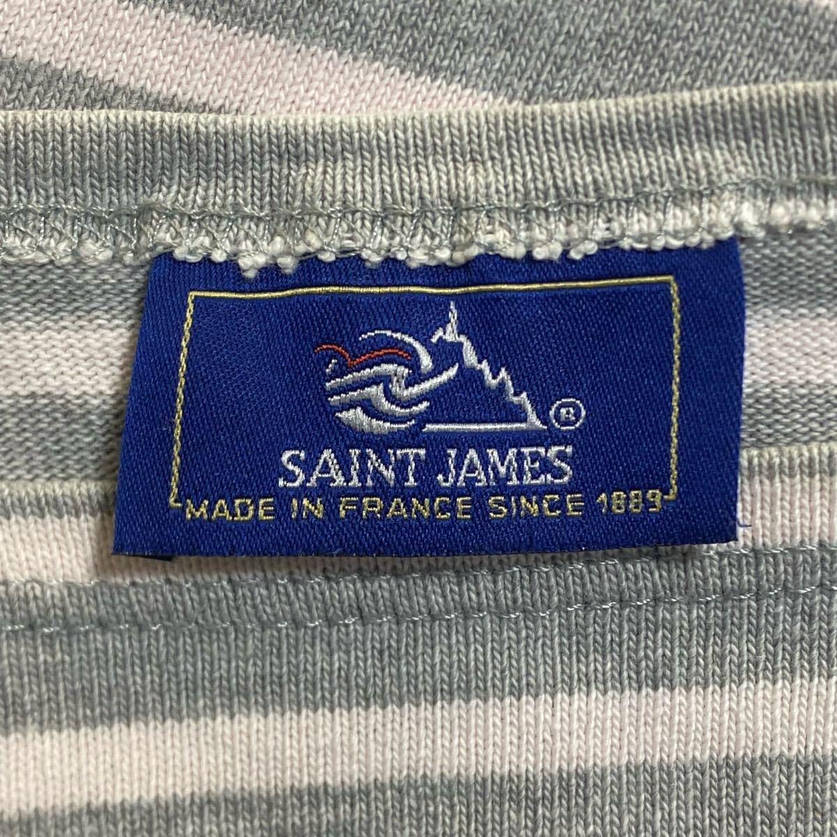 SAINT JAMES ウェッソン ボーダー カットソー Tシャツ グレー