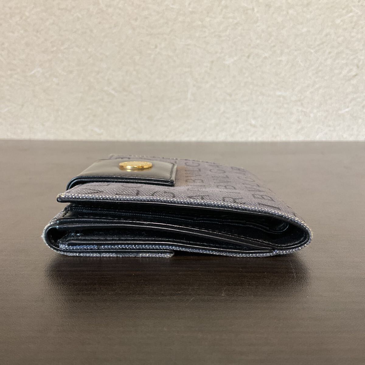 BVLGARI ブルガリ 二つ折り 財布 ロゴマニア デニム レザー 二 BVLGARI ブルガリ 二つ折り 財布 ロゴマニア デニム レザー 二
