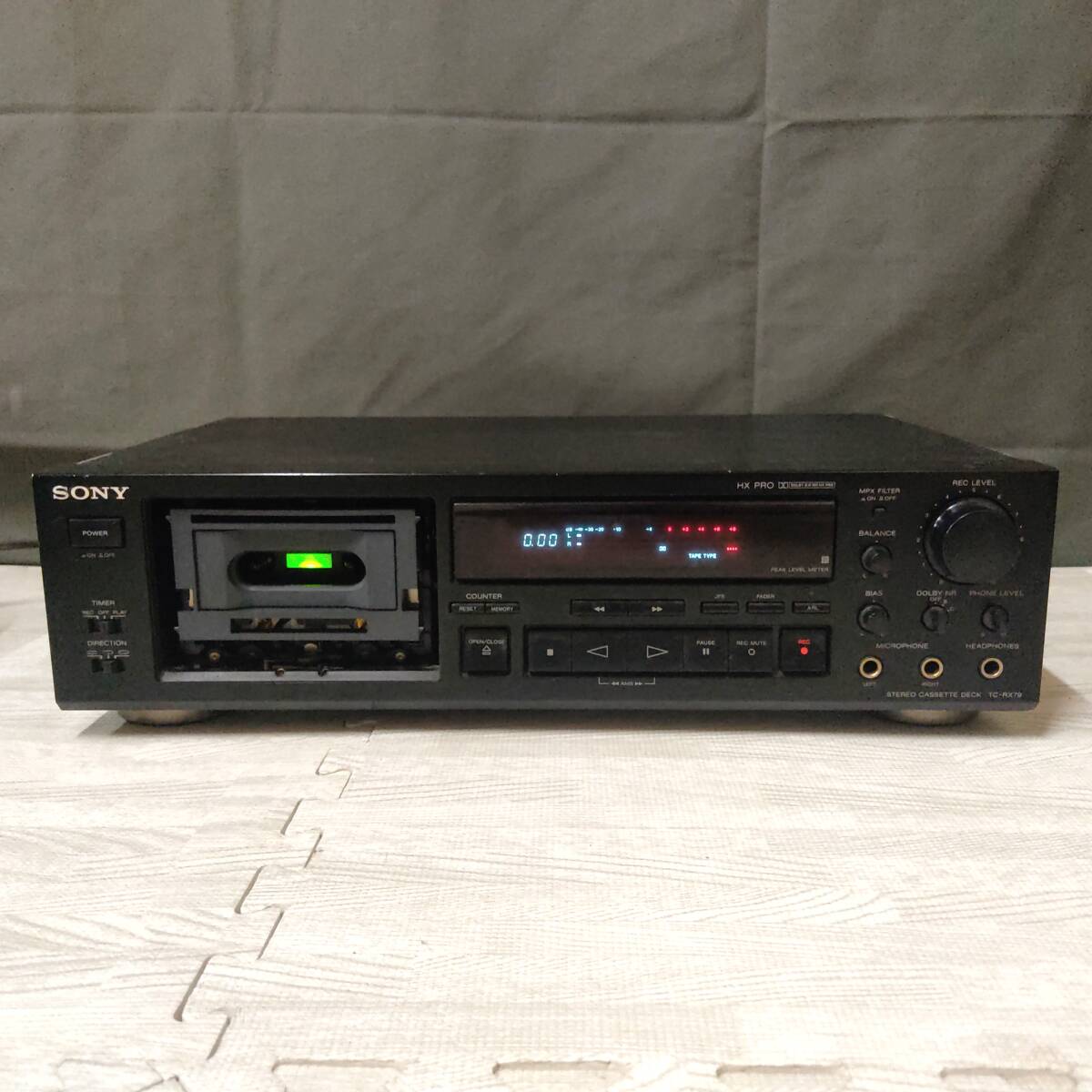 SONY TC-RX79 カセットデッキ 中古 ソニー 起動のみ動作確認済み