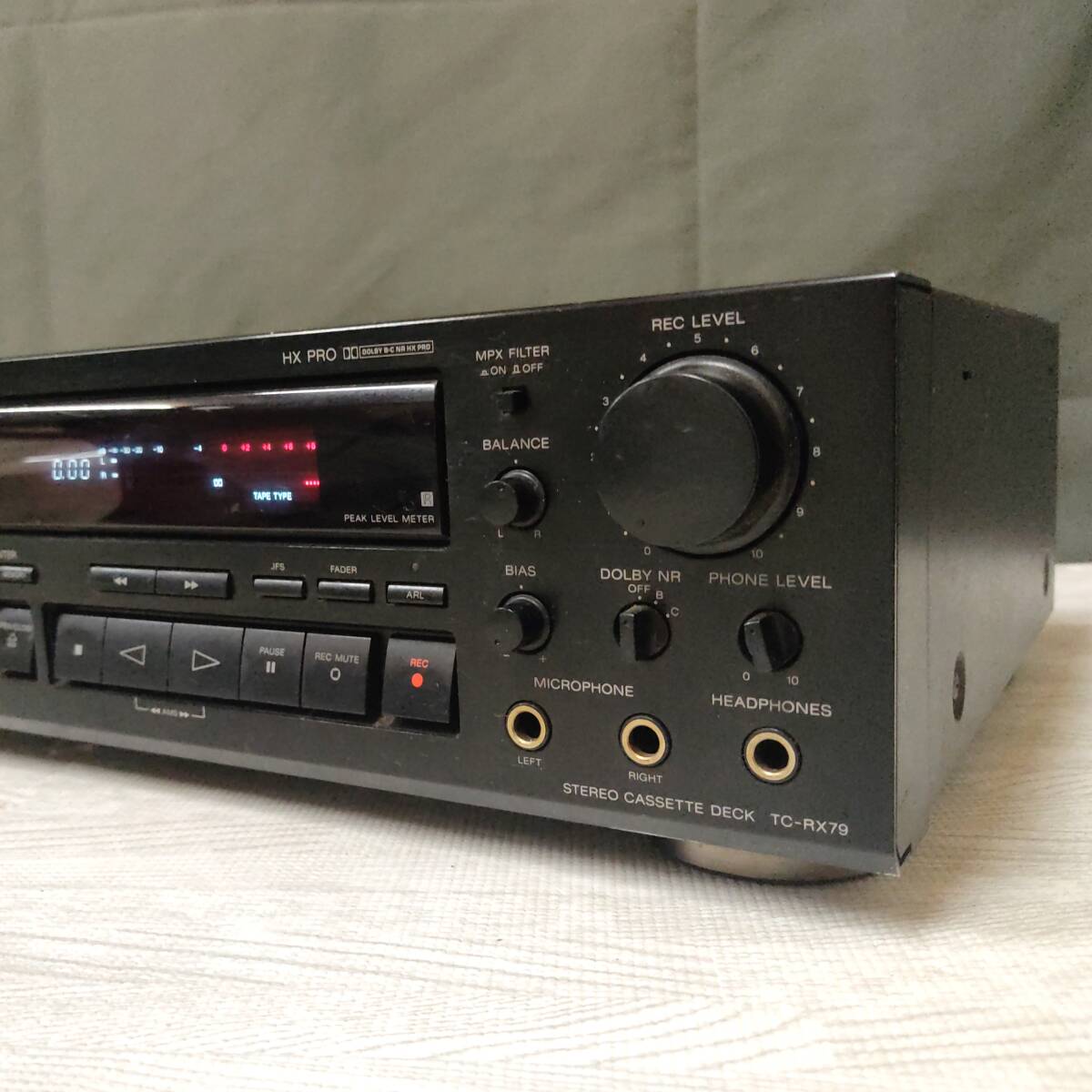 SONY TC-RX79 カセットデッキ 中古 ソニー 起動のみ動作確認済み
